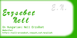 erzsebet nell business card