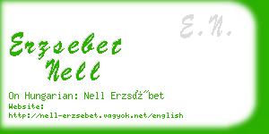 erzsebet nell business card